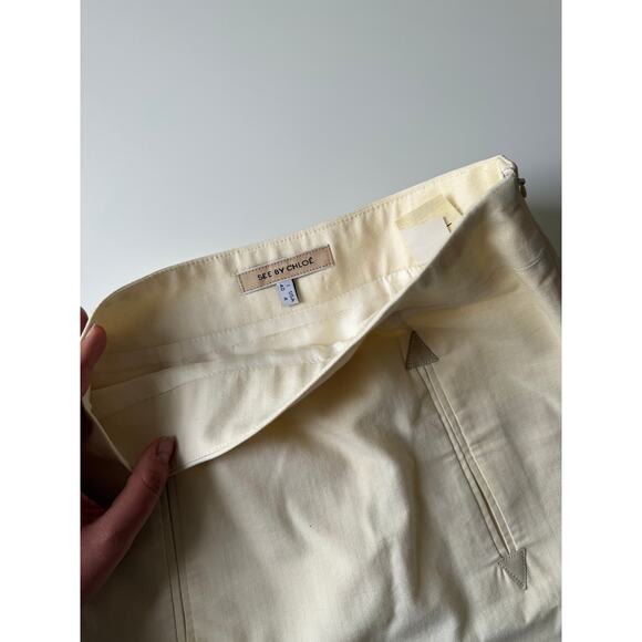 Vintage See by Chloe Cream Skirt - Size US 4/ EU 40 - Picture 2 of 7